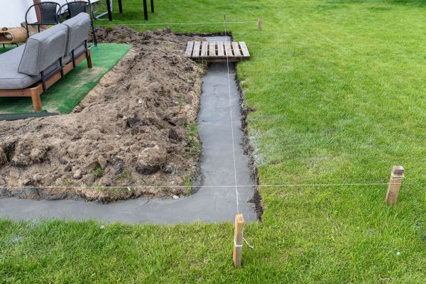 Cement Footer Installation in Encinitas